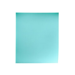 square paper sticky note on transparent background, minimal stationery mockup, blank reminder concept