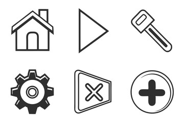set of icons