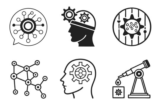 human head with gears