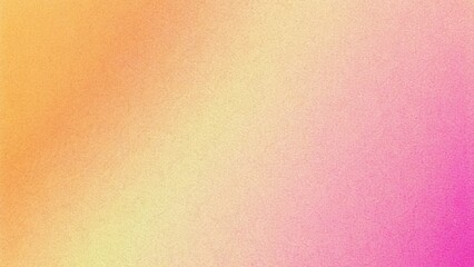 Grainy banner background orange pink abstract retro grainy gradient background noise texture effect summer poster design