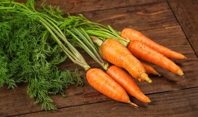 Wortel. Carrots are biennial plants in the umbellifer family, Apiaceae.