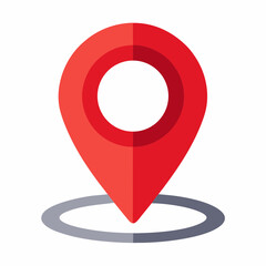 Map Location Icon Vector | Generative AI & Linocut Silhouette Design