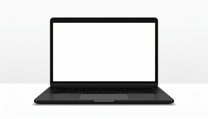 Plain Laptop Open Mockup