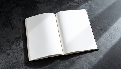 Plain Notebook Open Mockup