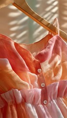 Colorful, airy sundress detail