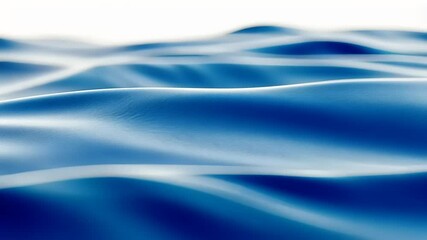 Serene blue waves gently undulating under soft light, creating a tranquil atmosphere for relaxation - Powered by Adobe