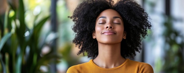 Christian woman praying for God's blessing, reflecting spiritual connection and gratitude, Generative AI