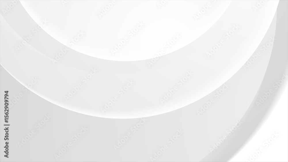 Poster abstract white grey smooth glossy waves elegant background