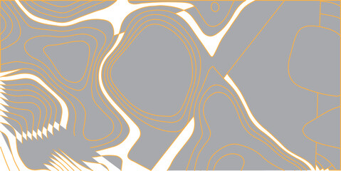 Topographic map and landscape terrain texture grid. Abstract white topography vector background