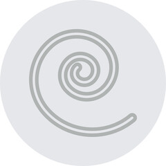 Spiral Motion Vector Line Grey Circle Grey