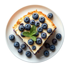 berry cake on transparent background