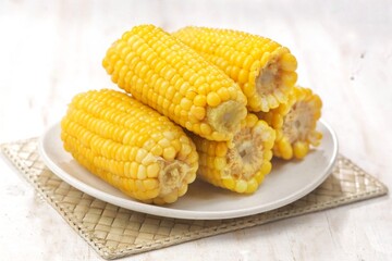 Jagung Rebus. Boiled corn is a very rich source of dietary fiber.