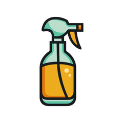 Cleaning spray bottle vector icon