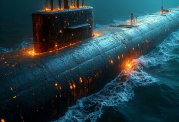 Luminous Submarine Art Scene