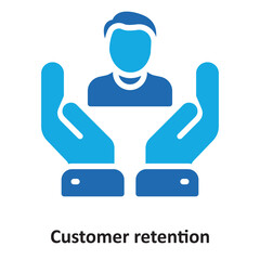 Customer retention Vector Icon which can easily modify or edit