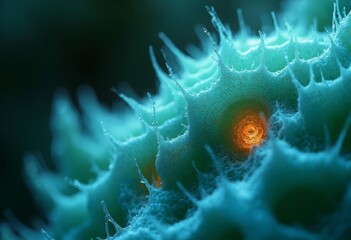 Fluorescent Biological Art Close up