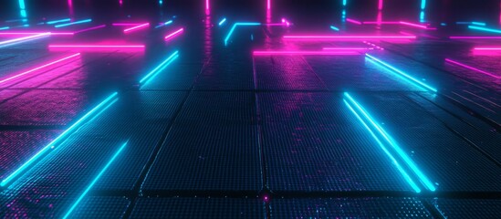 Neon Light Pathway.