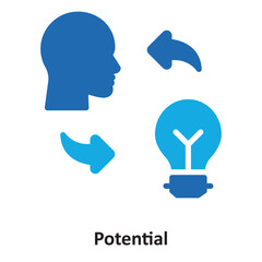 Potential Vector Icon which can easily modify or edit