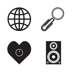 Web icons set of digital Document. Perfect for websites, apps, and presentations. Fully customizable vector files and more. Editable stock.