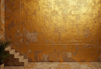 Close up of Golden Wall Art
