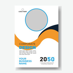 Poster flyer pamphlet brochure cover design layout space for photo background, vector illustration template in A4 size	
