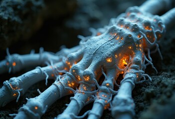 Close up of Mechanical Palm Art