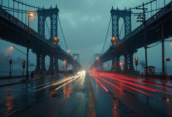 Neon Bridge Art Scene