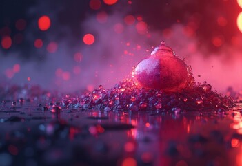Pink Smoke Art Scene