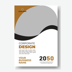 Poster flyer pamphlet brochure cover design layout space for photo background, vector illustration template in A4 size	
