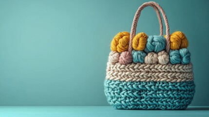 Stylish beige wicker beach bag with handkerchief accent on a light background perfect for summer outings