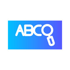 alphabet gradient icon