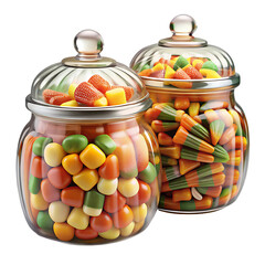Colorful Candy in Glass Jars: Sweets, Treats, Candies, Confectionery