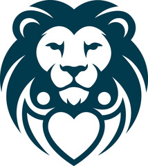 Lion Mascot Logo Isolated Lion Logo Illustration Vector Design Template