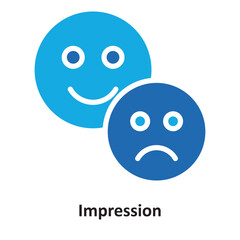 Impression Vector Icon which can easily modify or edit