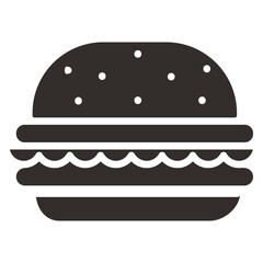 Burger icon black
