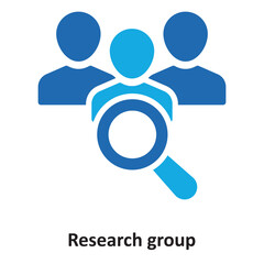 Research group  Vector Icon which can easily modify or edit