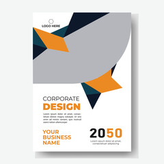 Poster flyer pamphlet brochure cover design layout space for photo background, vector illustration template in A4 size	
