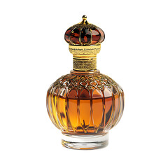 Luxurious Amber Perfume Bottle: Opulent Design