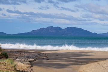 View of  the Hazards range - Swansea, Tasmania, Australia