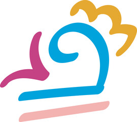 Colorful Abstract Doodle Elements – Hand Drawn Vector Clipart