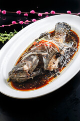 Steamed Fish with Black Bean Sauce