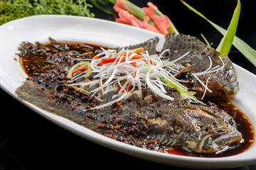 Steamed Fish with Black Bean Sauce