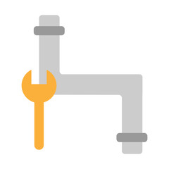 Plumbing Vector Flat Icon Design