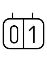 Digital display icon showing 