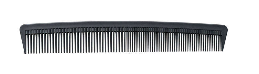 hairdressing comb close-up on white background