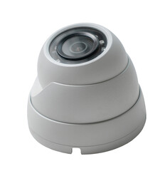 cctv camera close up on white isolated background