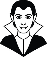 A vector illustration of a smiling young woman's face with flowing hair, in a cartoon art style