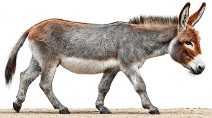 Obraz premium Donkey in profile view