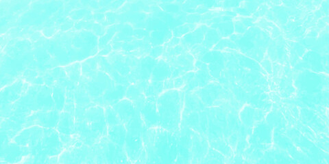 Blue water with ripples on the surface. Defocus blurred transparent blue colored clear calm water surface texture