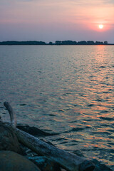 sunset over the sea